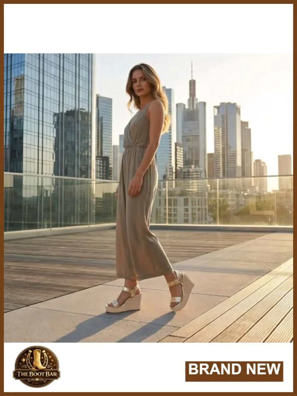 Platform Wedge Sandals with Ankle Strap Espadrille Style